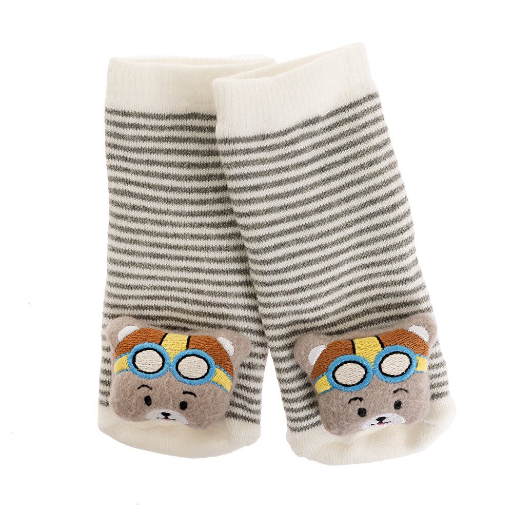Oyuncaklı Havlu Çorap Erkek Bebek