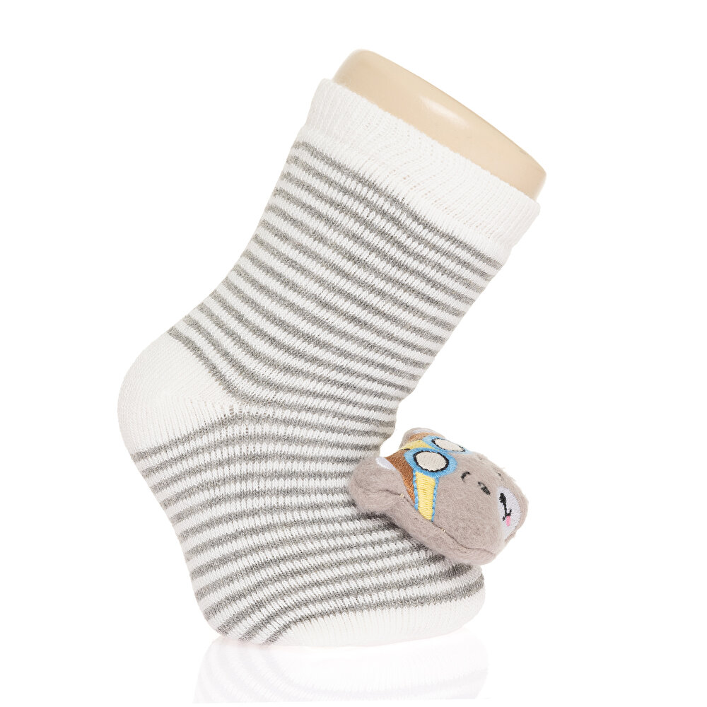 Oyuncaklı Havlu Çorap Erkek Bebek