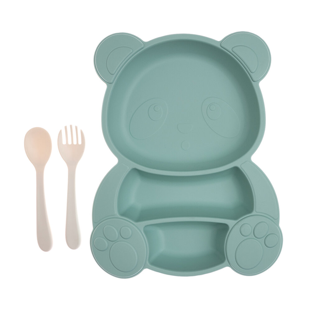 Panda Tabak Seti - Yeşil