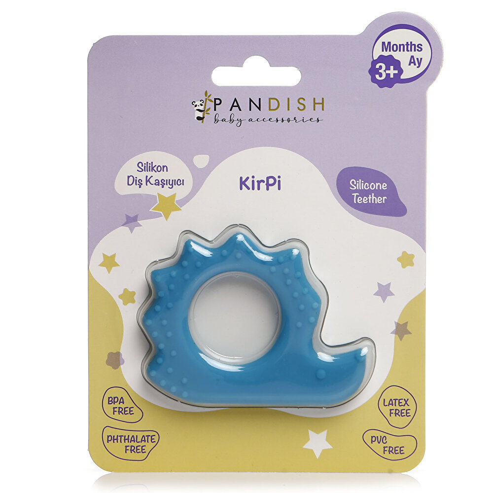 Kirpi Silikon Diş Kaşıyıcı Buz Mavisi