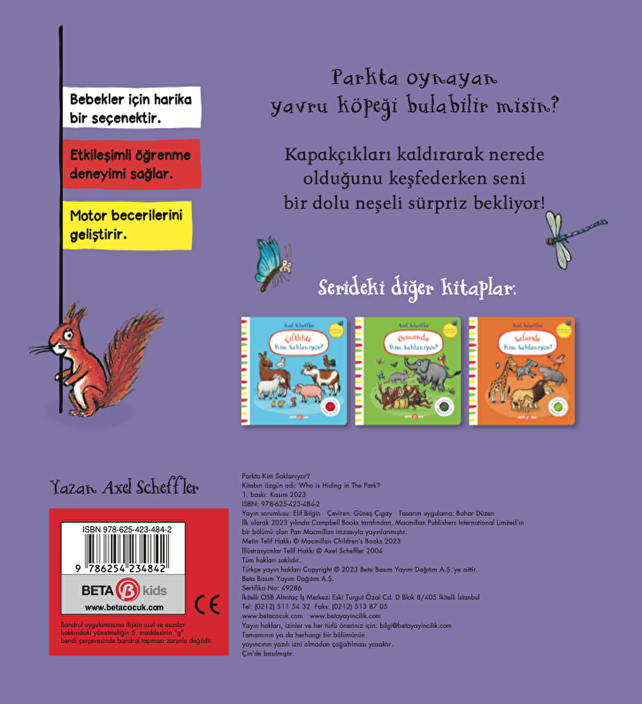 Parkta Kim Saklanıyor? (Keçe Kapaklı Kitap)