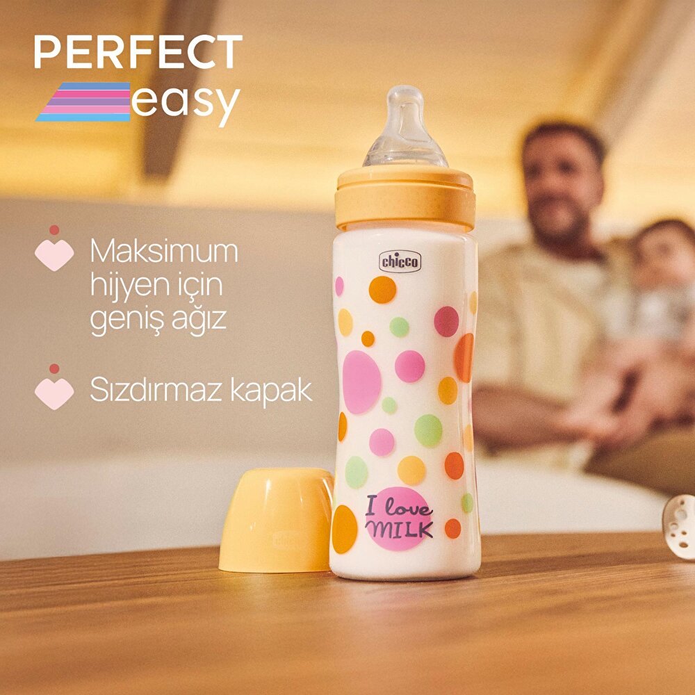 Perfect Easy Biberon PP 330 ml Hızlı Akış-Kız