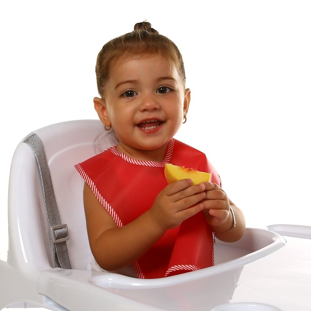 Peva 2li Bebek Mama Önlüğü Pembe-Mor