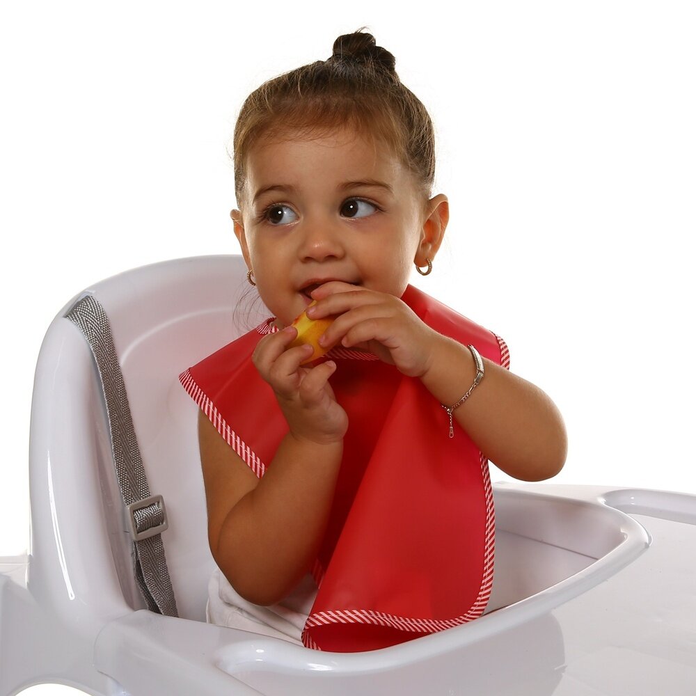 Peva 2li Bebek Mama Önlüğü Pembe-Mor