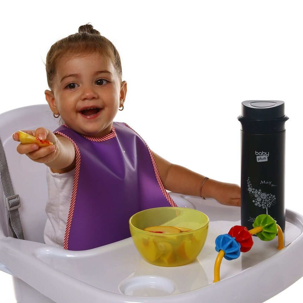 Peva 2li Bebek Mama Önlüğü Pembe-Mor