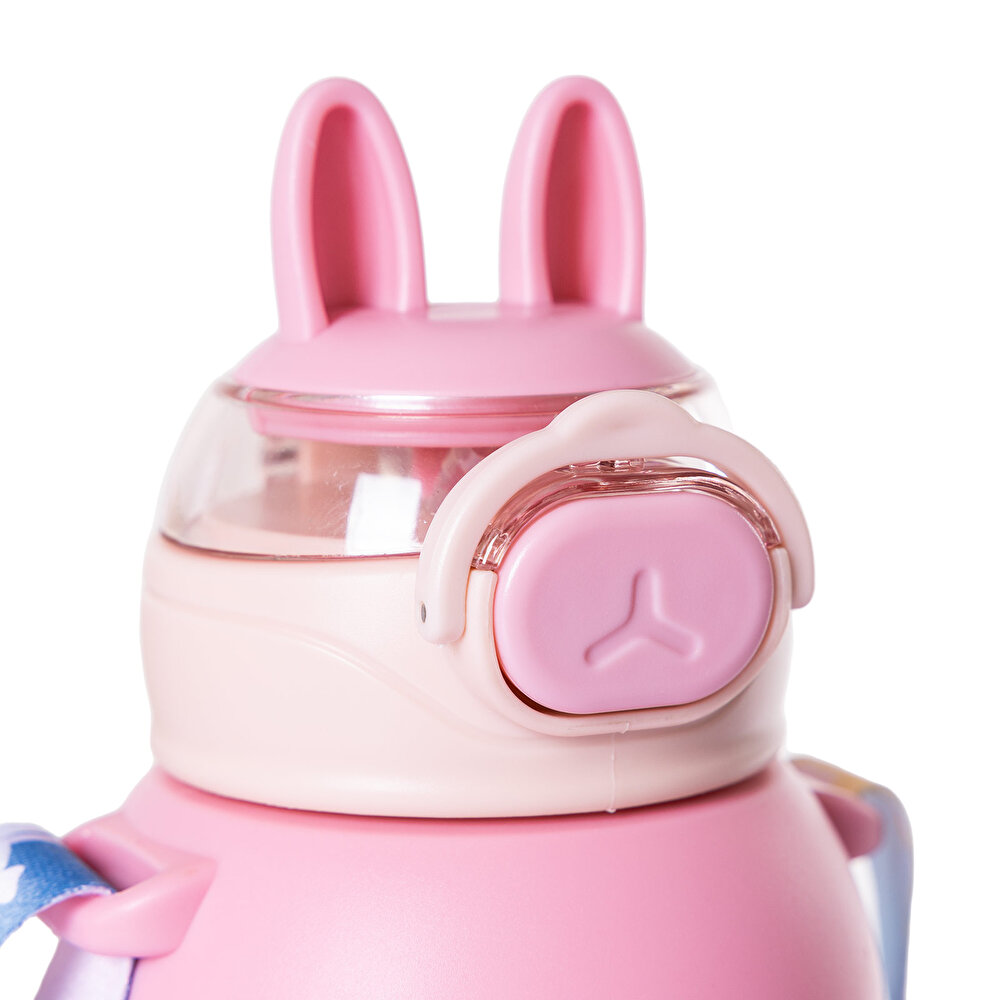 Pipetli Su Matarası 650 ml Pembe