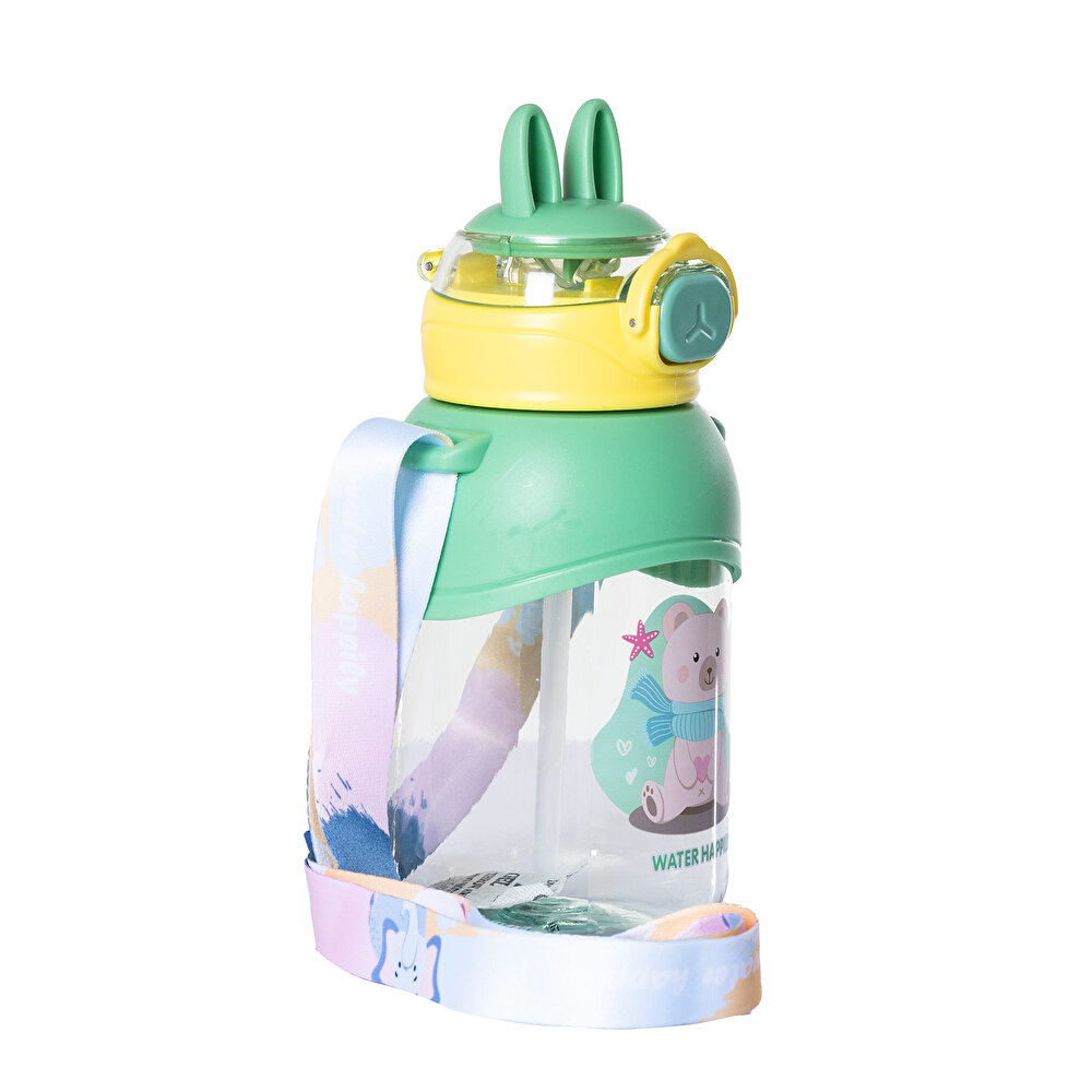 Pipetli Su Matarası 650 ml Yeşil