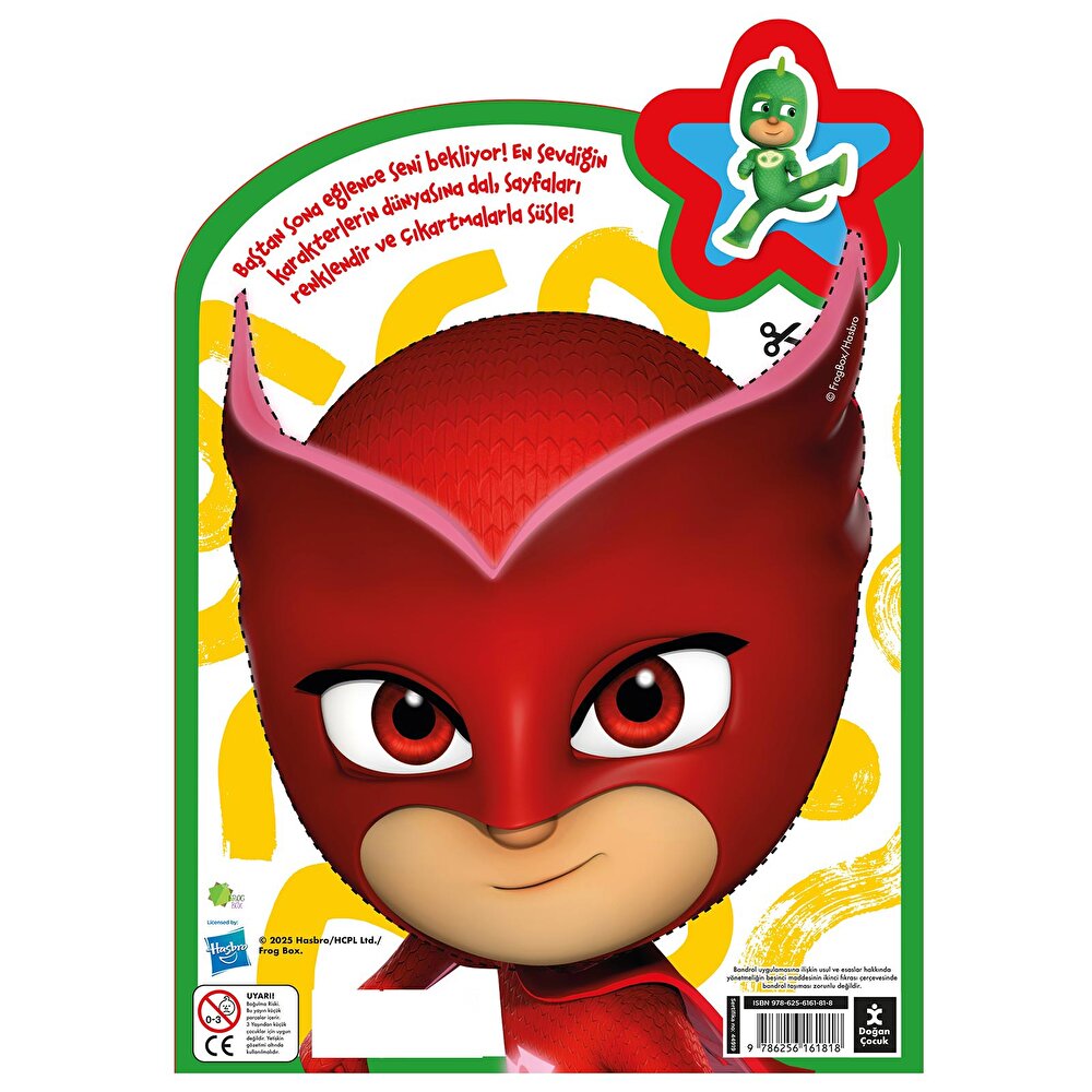Pjmasks Baştan Sona Maskeli Boyama Kitabı