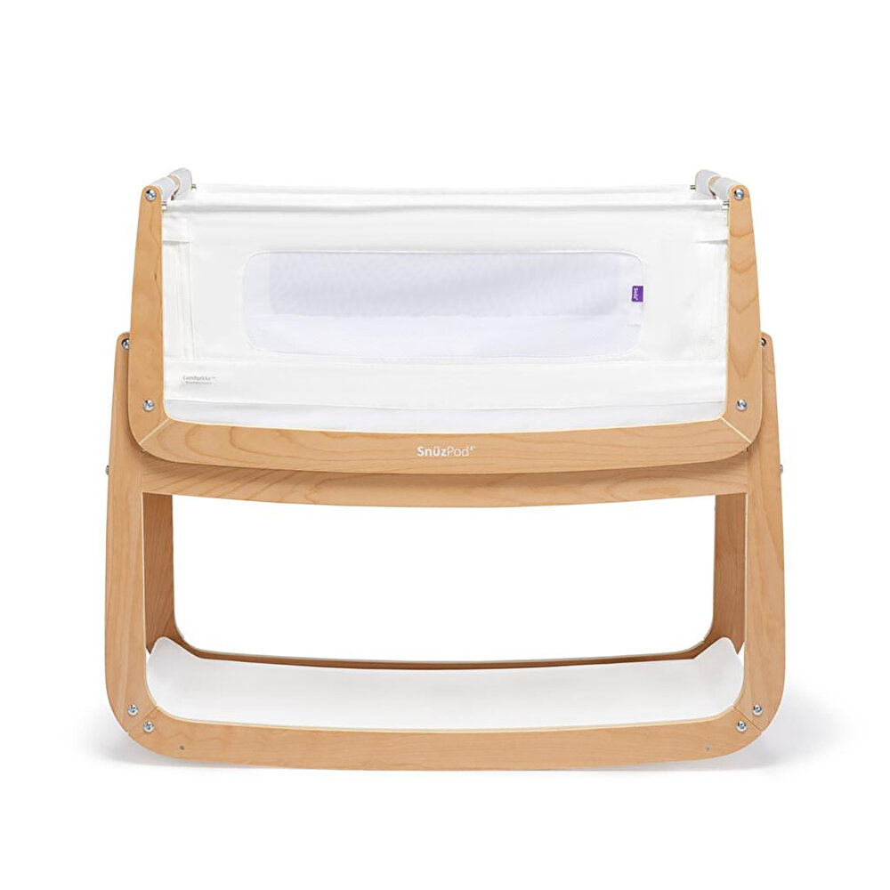 Pod Natural Anne Yanı Ahşap Beşik