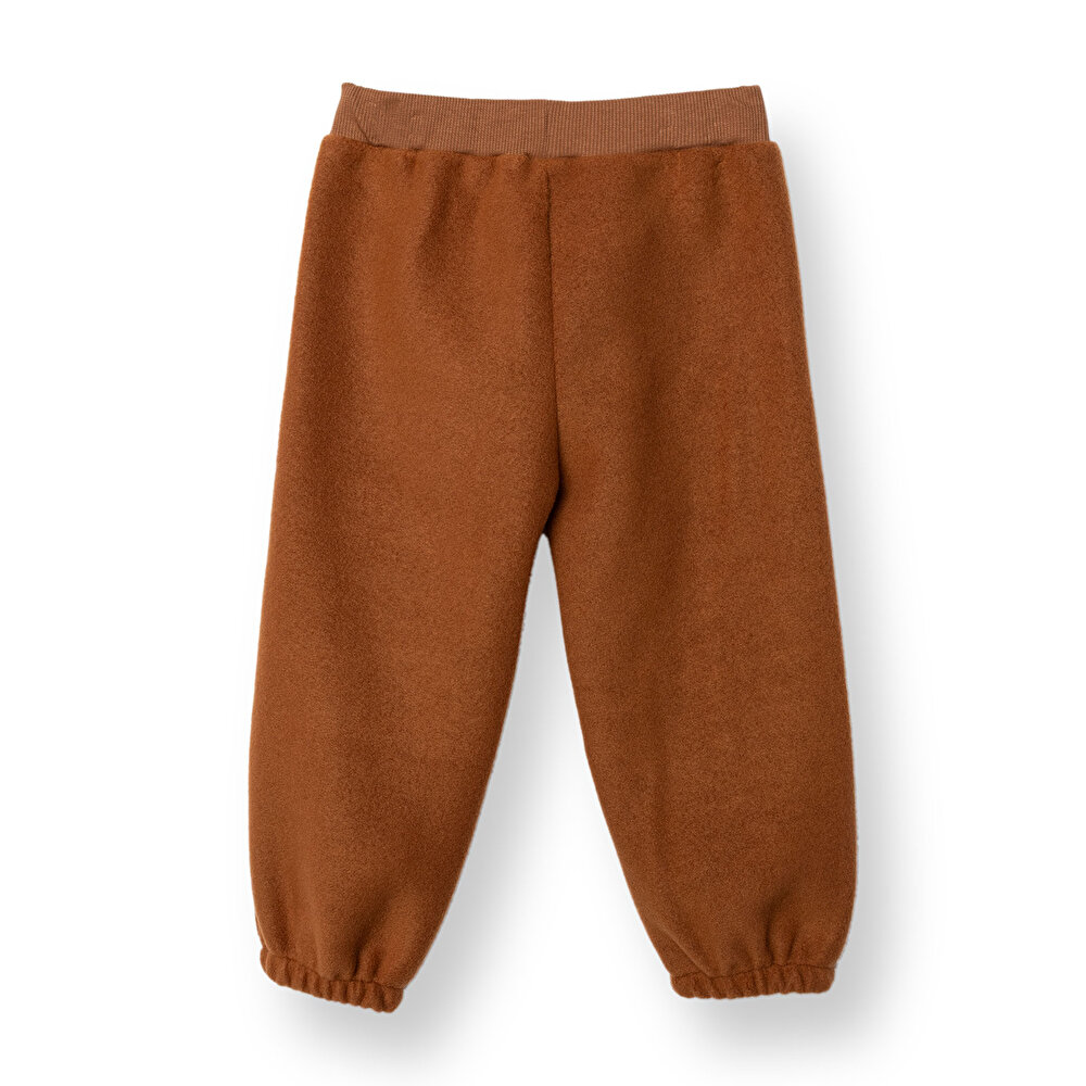 Erkek Bebek Polar Pantolon Modelli Yaka Lastikli Paça
