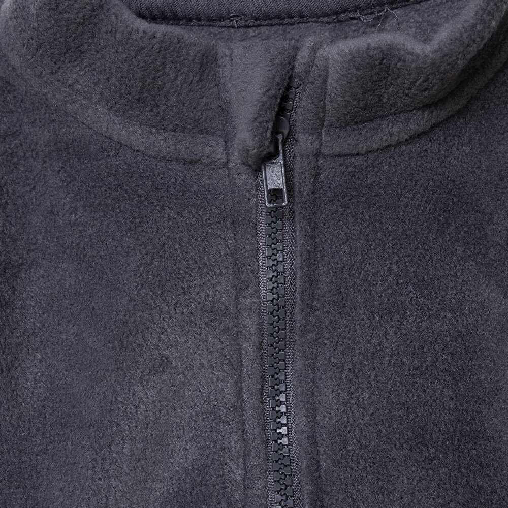 Erkek Bebek Polar Yelek Fermuarlı Hakim Yaka Atlet Kol