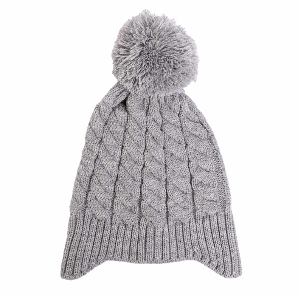 Ponponlu Kulak Kapamalı Unisex Bere Unisex