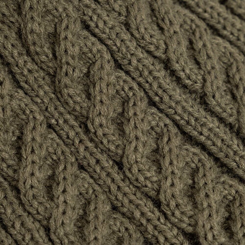 Ponponlu Triko Desenli Erkek Bere Erkek Bebek