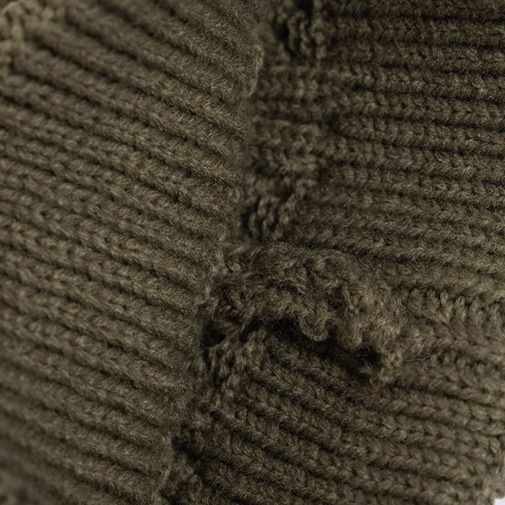 Ponponlu Triko Desenli Erkek Bere Erkek Bebek