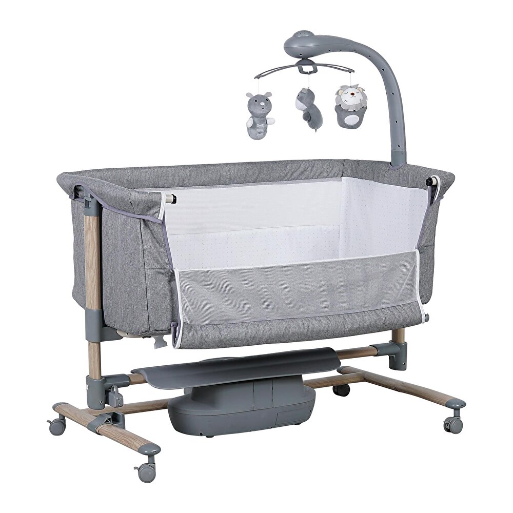 Carmela 4091 Elektrikli Anne Yanı Beşik Gri