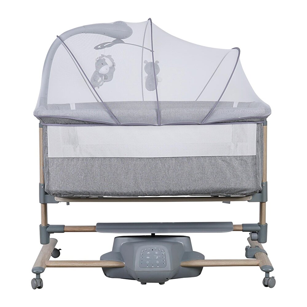 Carmela 4091 Elektrikli Anne Yanı Beşik Gri