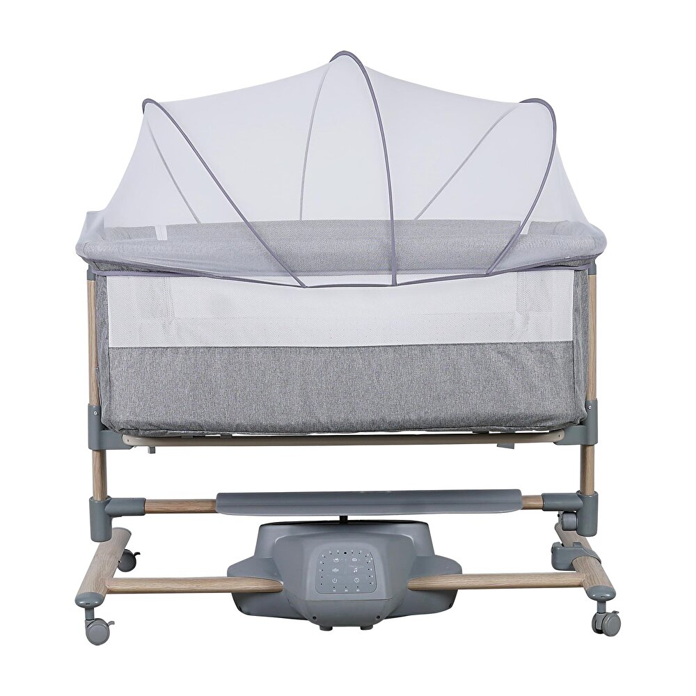 Carmela 4091 Elektrikli Anne Yanı Beşik Gri