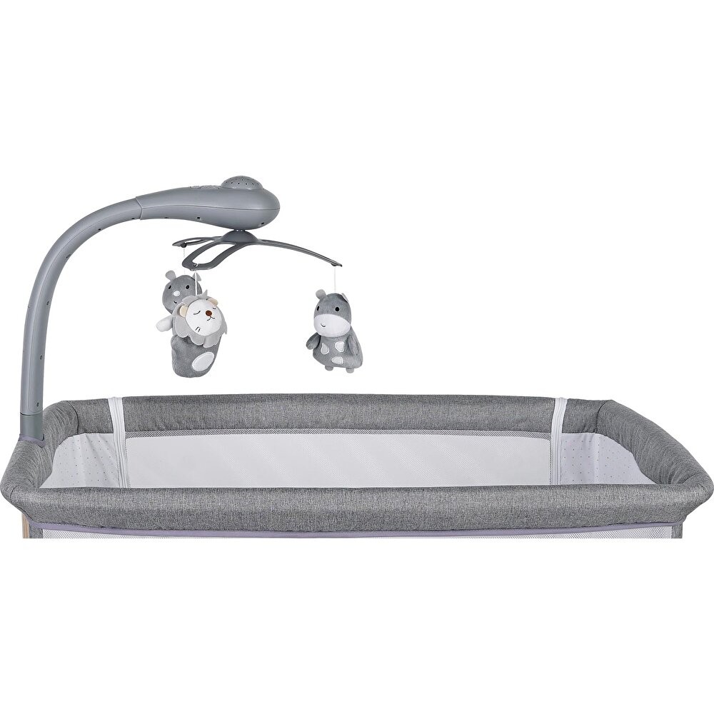 Carmela 4091 Elektrikli Anne Yanı Beşik Gri