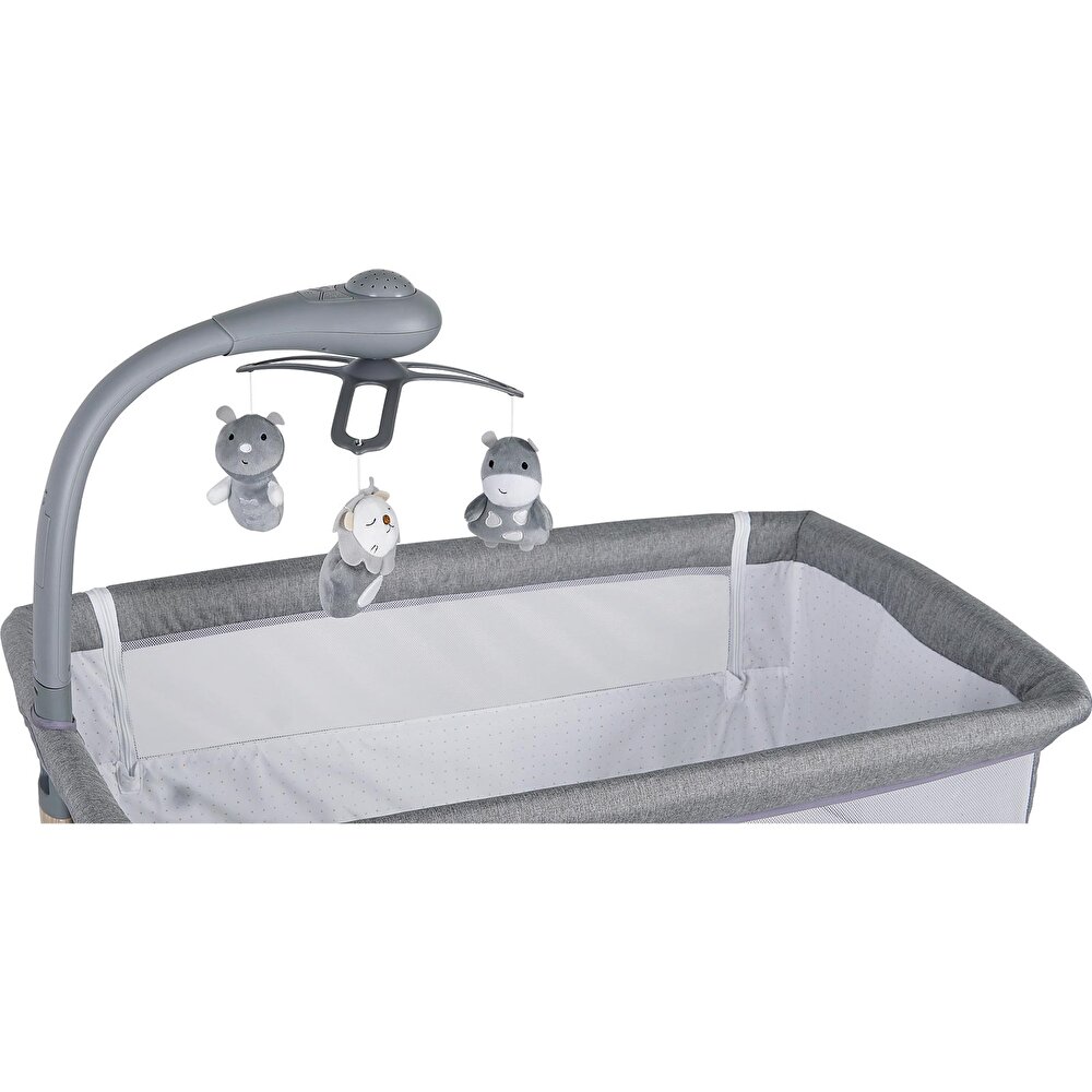 Carmela 4091 Elektrikli Anne Yanı Beşik Gri