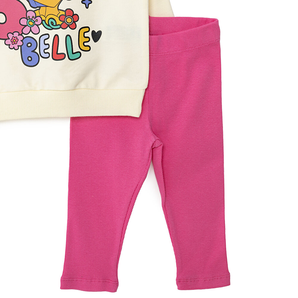 Prenscess Kız Sweatshirt - Tayt Kız Bebek