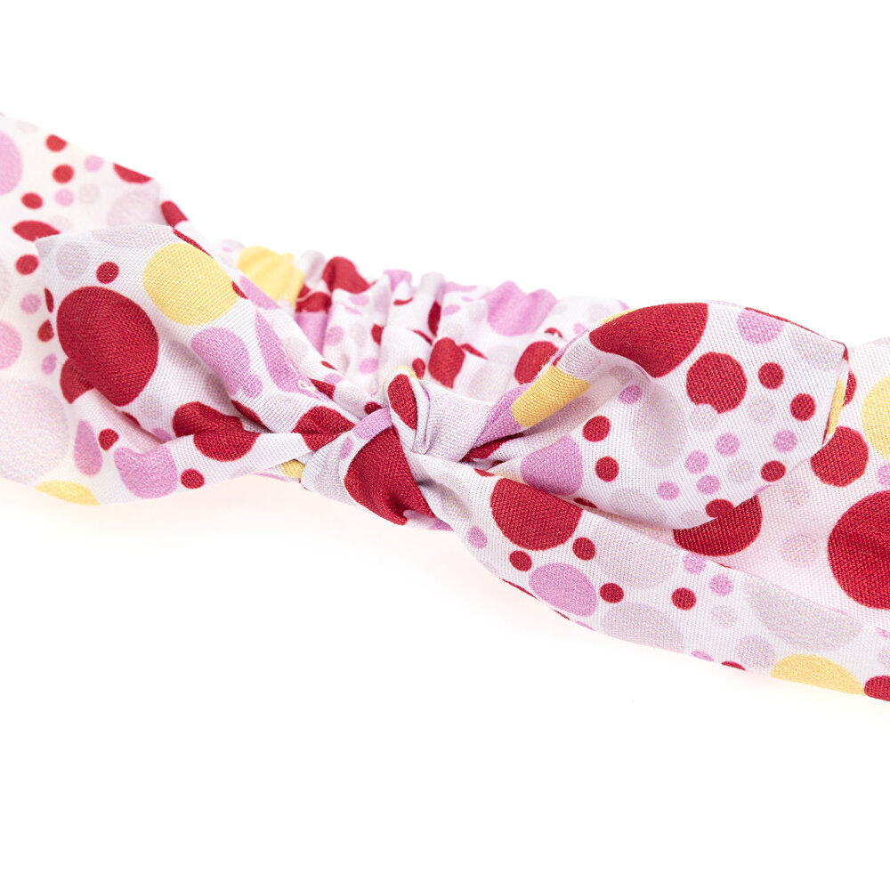 Puantiye Desen Tekli Fiyonk Kız Saç Bandı Kız Bebek