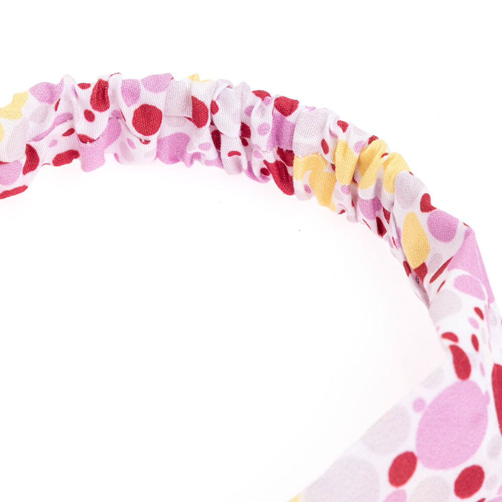 Puantiye Desen Tekli Fiyonk Kız Saç Bandı Kız Bebek