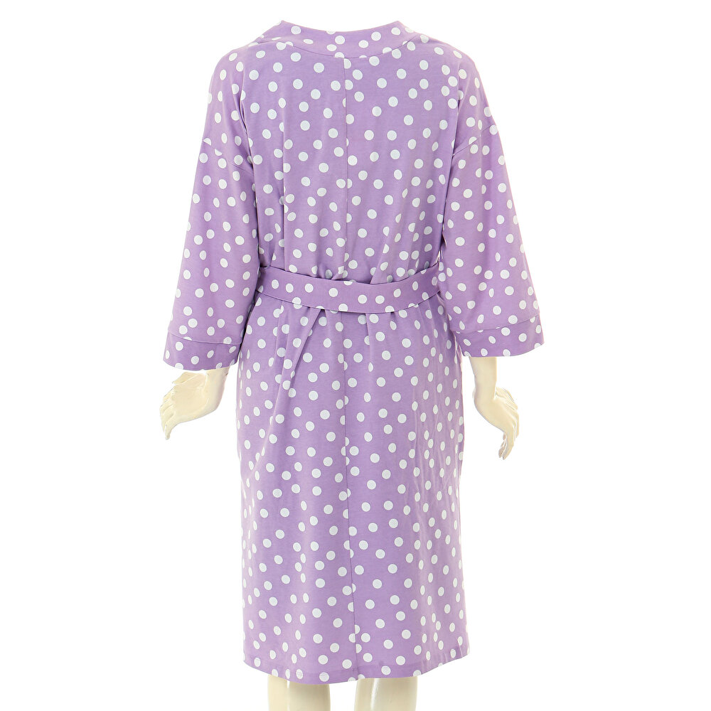 Puantiye Desenli Hamile Sabahlık