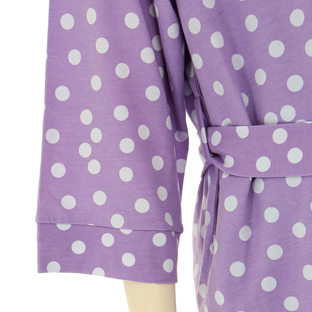 Puantiye Desenli Hamile Sabahlık