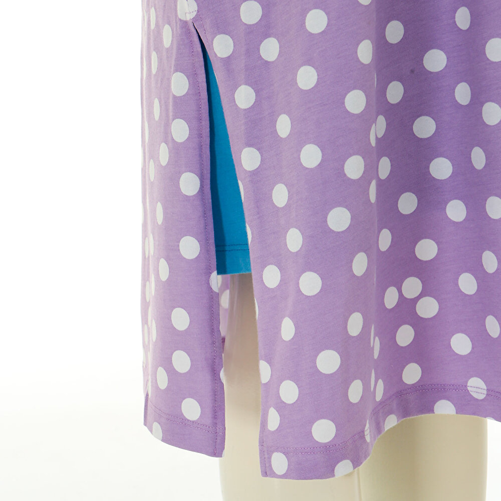 Puantiye Desenli Hamile Sabahlık