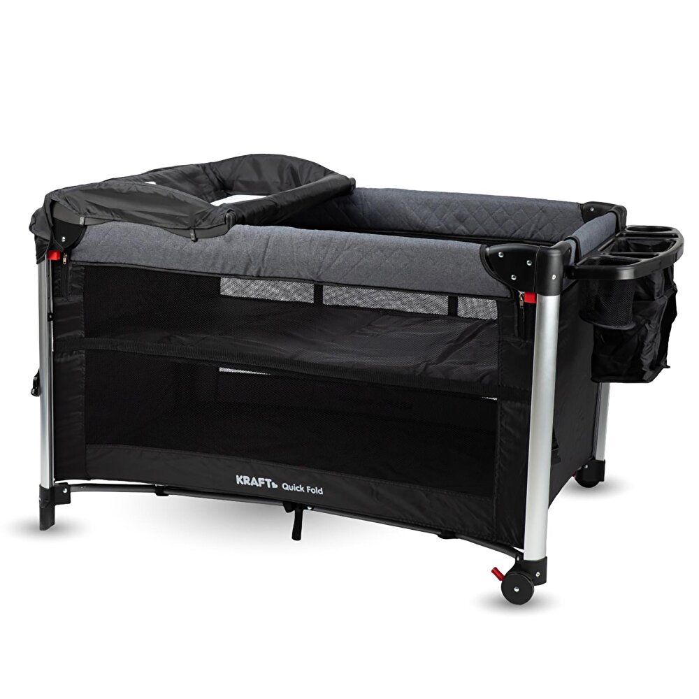 Kraft Quıck Fold Oyun Parkı 70x110cm-Dark Grey Black - ebebek