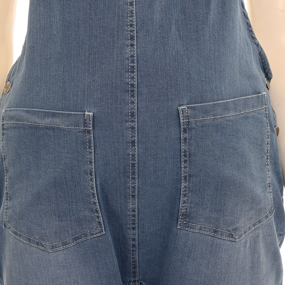Rahat Kalıp Hamile Denim Salopet