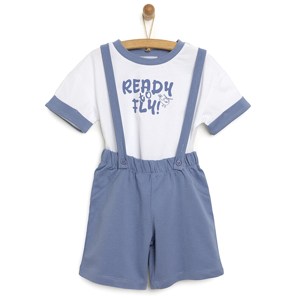 Read To Fly Şort Salopet-Tshirt Erkek Bebek
