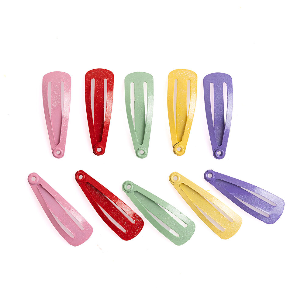 Renkli 10lu Minik Çıt Çıt Kız Toka Kız Bebek