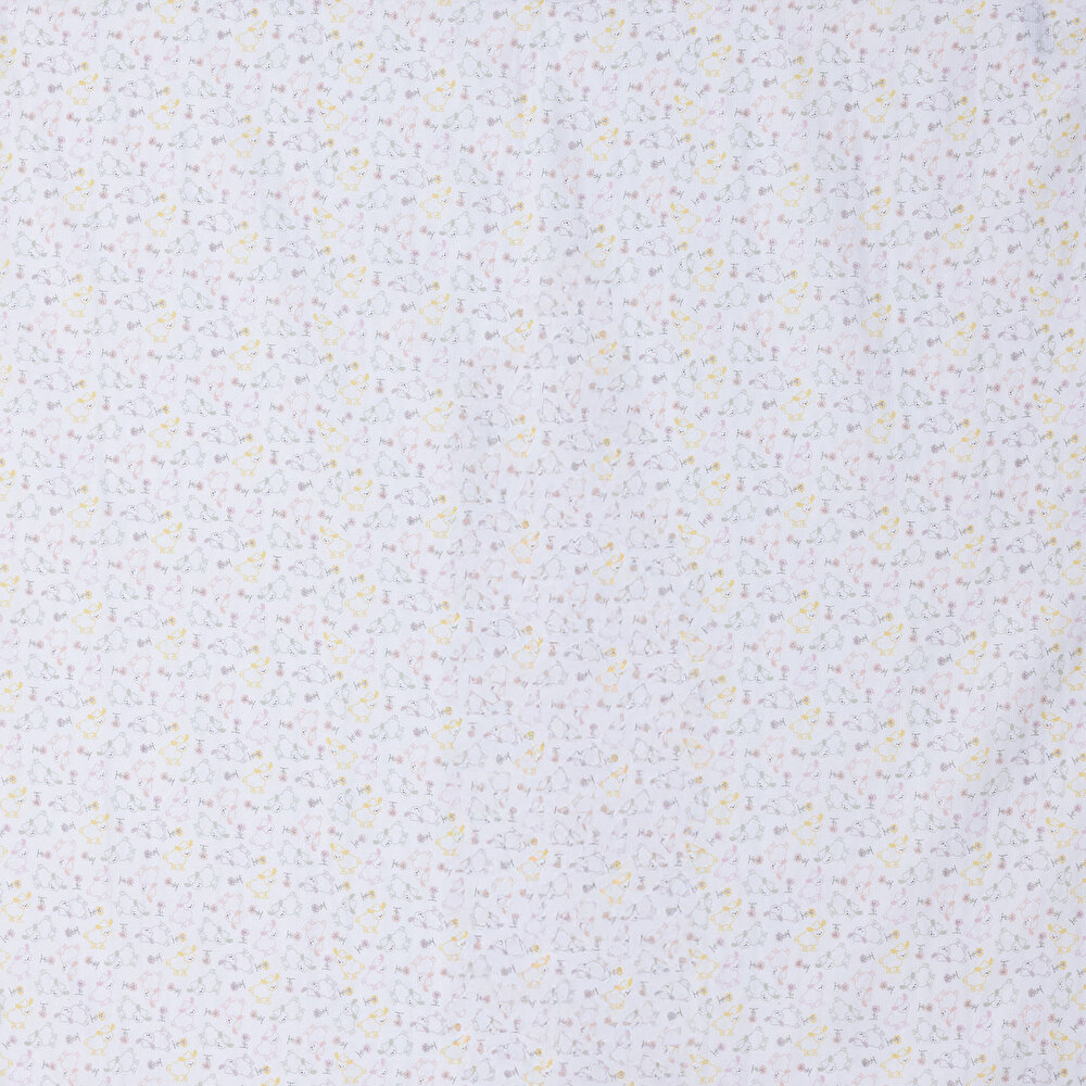 Renkli Kuzu Kız Bebek Müslin Battaniye 100x110cm