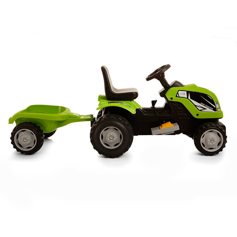 Römorklu 6 V Akülü Araba Yeşil