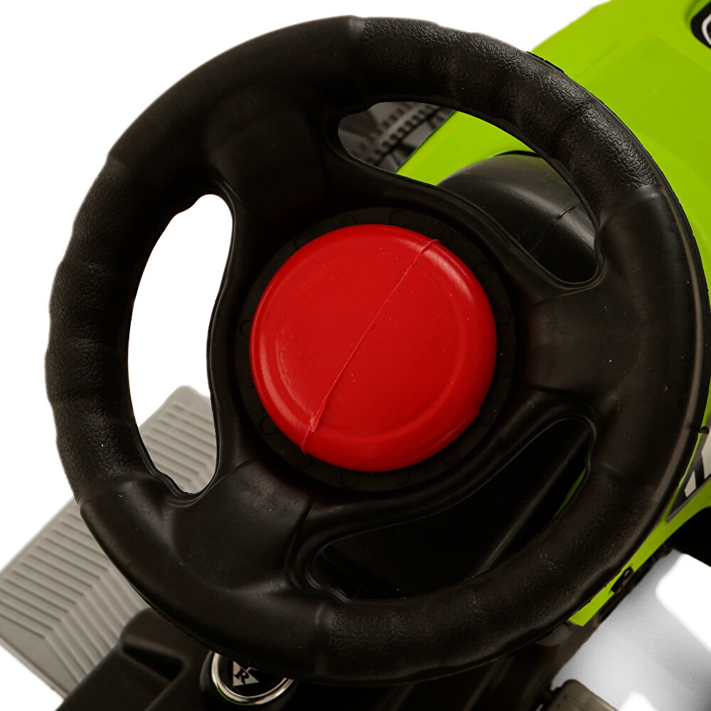 Römorklu 6 V Akülü Araba Yeşil