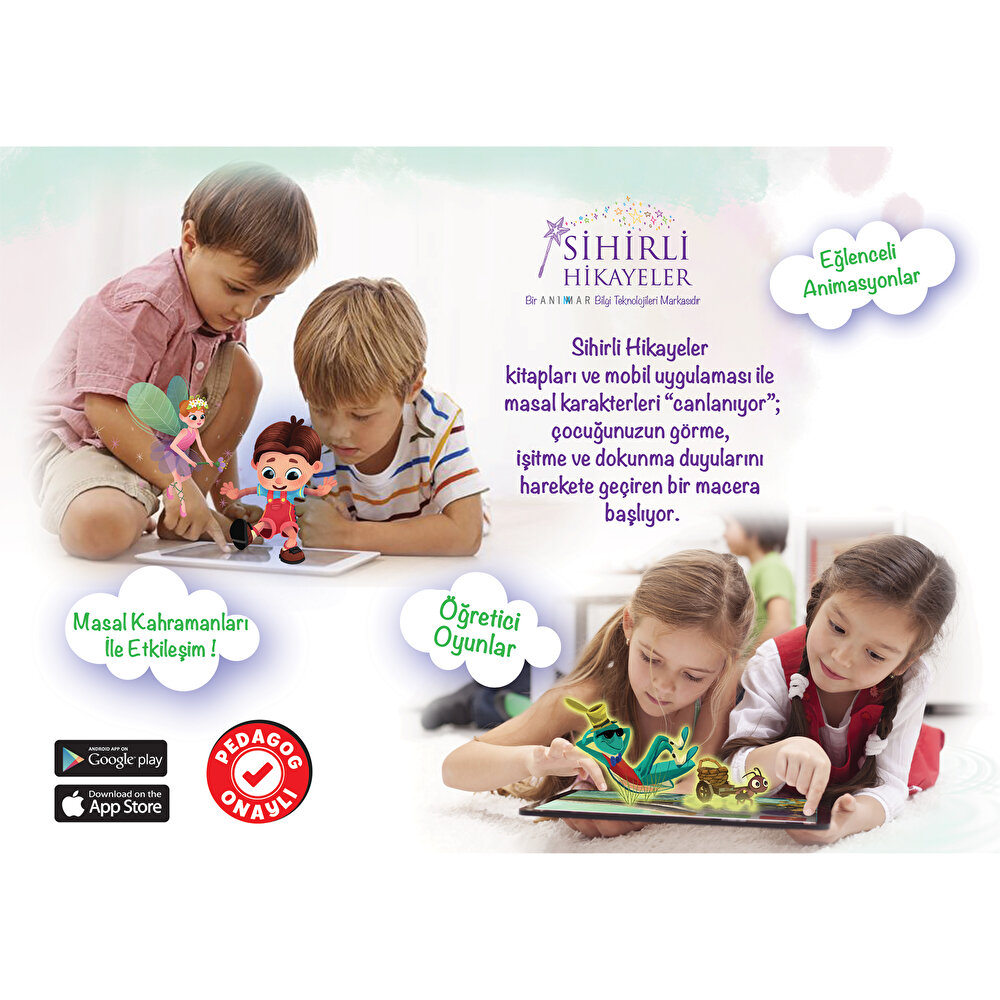 Ağustos Böceği Ve Karınca 4D Canlanan Bebek Masal Kitabı