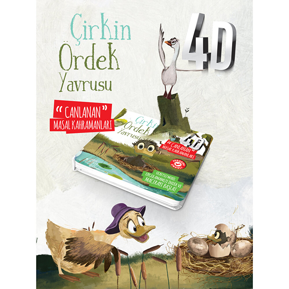 Çirkin Ördek 4D Canlanan Bebek Masal Kitabı