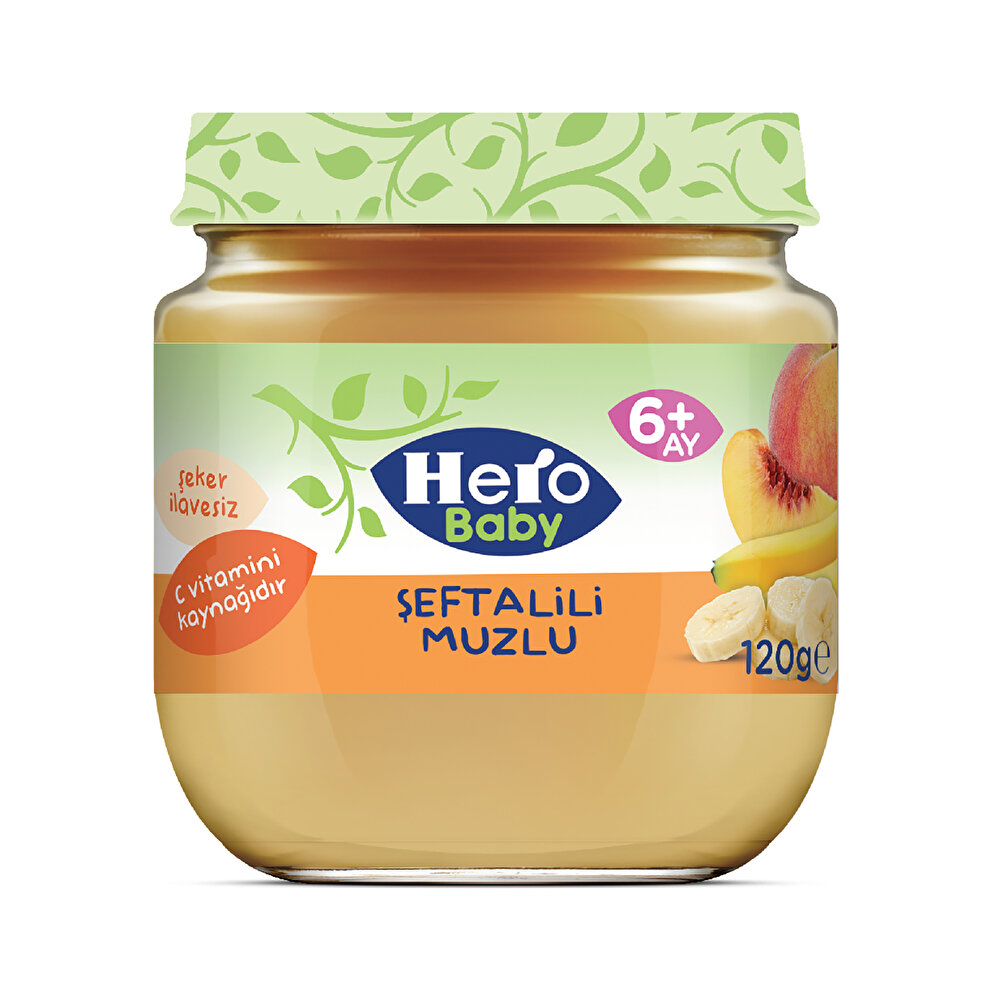 Şeftalili Muzlu Kavanoz Mama 120 gr