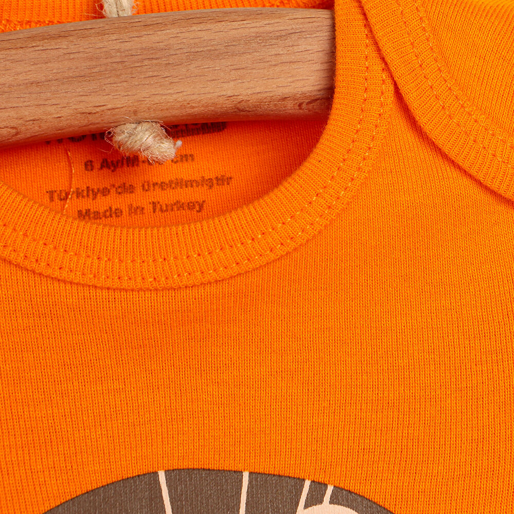 Sevimli Hayvan Surat Kısa Kol Body