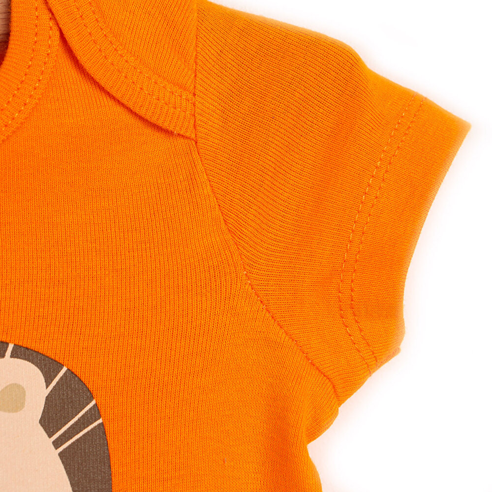 Sevimli Hayvan Surat Kısa Kol Body