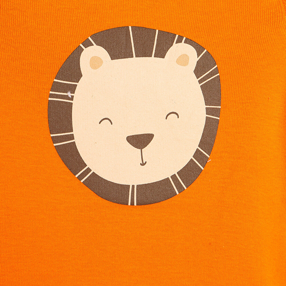 Sevimli Hayvan Surat Kısa Kol Body