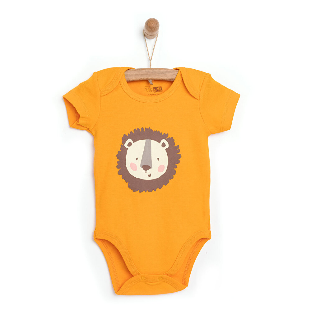 Sevimli Hayvan Surat Kısa Kol Body Unisex