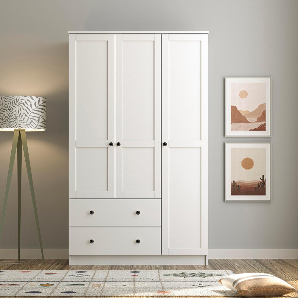 Side 3 Kapaklı 2 Çekmeceli Dolap