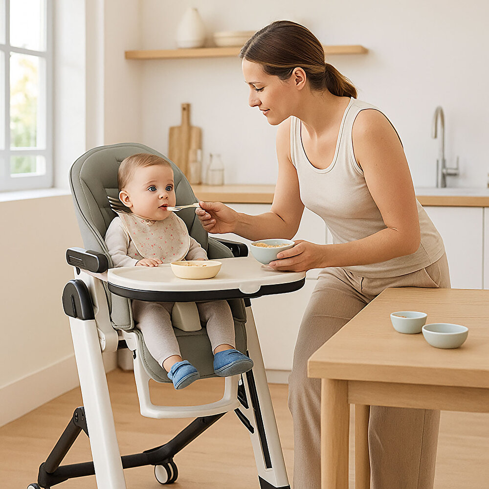 Siesta Follow Me Lucent Unisex Bebek Mama Sandalyesi Ice