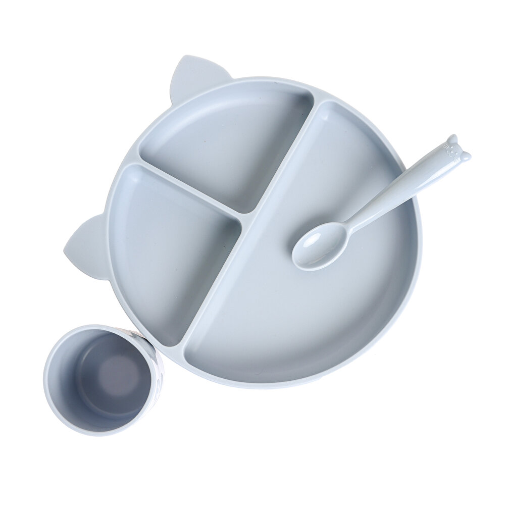 Silikon Bebek Alıştırma Bardağı 120 ml Buz Mavisi