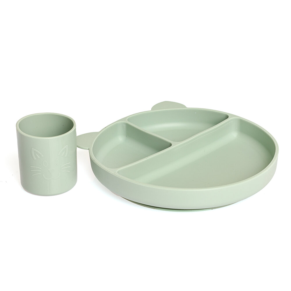 Silikon Bebek Alıştırma Bardağı 120 ml - Yeşil