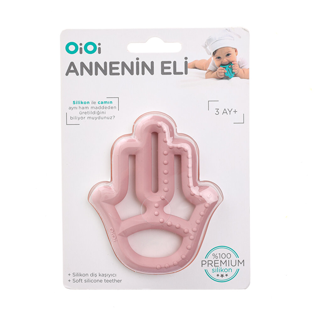 Silikon Diş Kaşıyıcı Annenin Eli Pembe