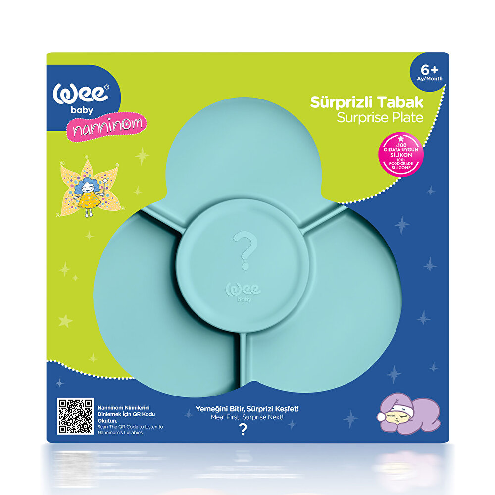 Nanninom Silikon Sürpriz Tabak Mavi