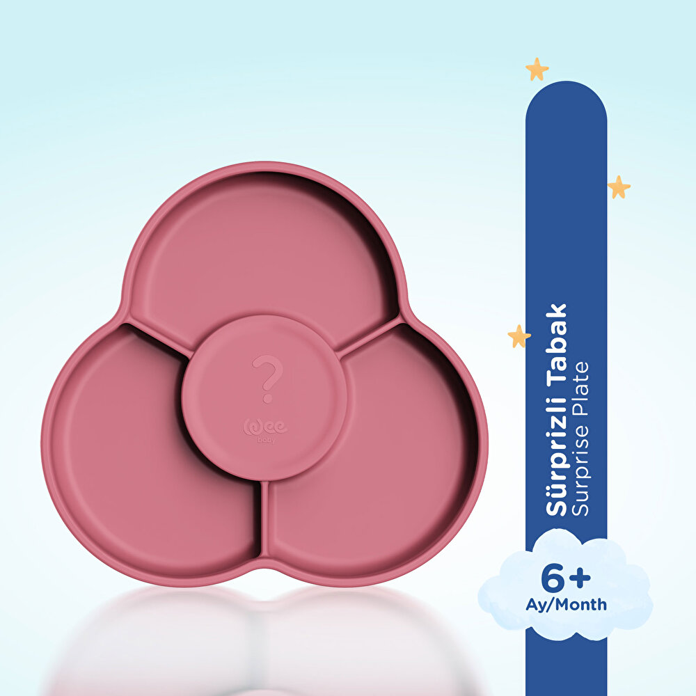 Nanninom Silikon Sürpriz Tabak Pembe